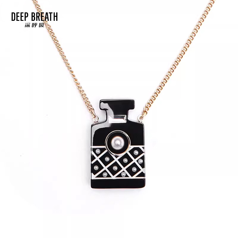 DEEP BREATH深呼吸配饰 香水瓶子项链A900097