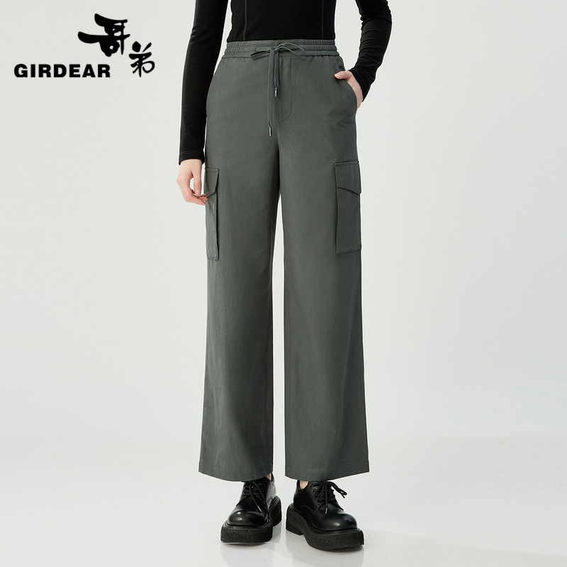 哥弟  大口袋设计百搭工装裤1100486