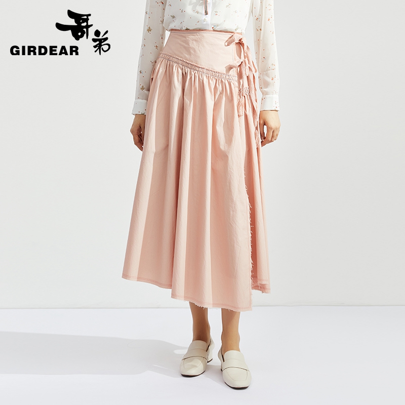 哥弟女装 高腰造型半裙1200225