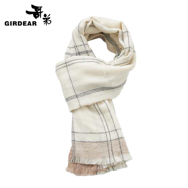 哥弟  文艺复古轻柔细腻羊毛围巾1800050