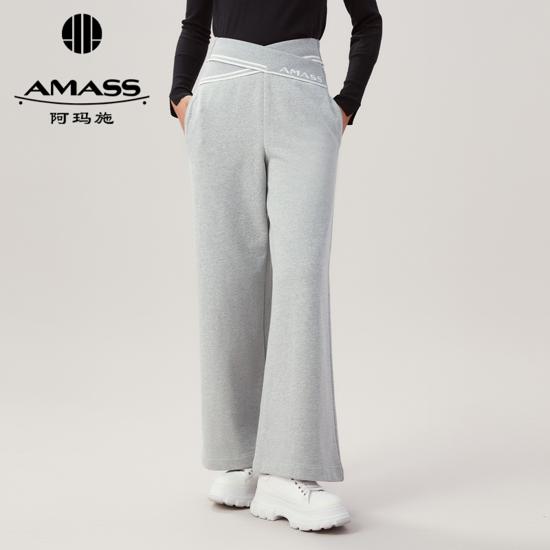 AMASS阿玛施 宽松舒适居家宽腿休闲裤5100423