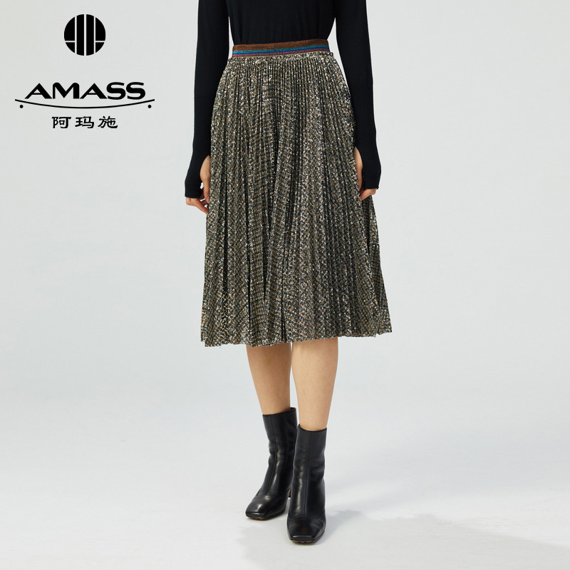 AMASS阿玛施 亮片巴黎长裙5200268-1