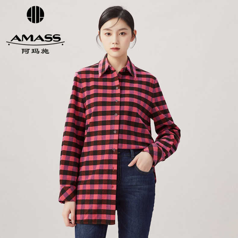 AMASS阿玛施 男友风条纹衬衫5300701