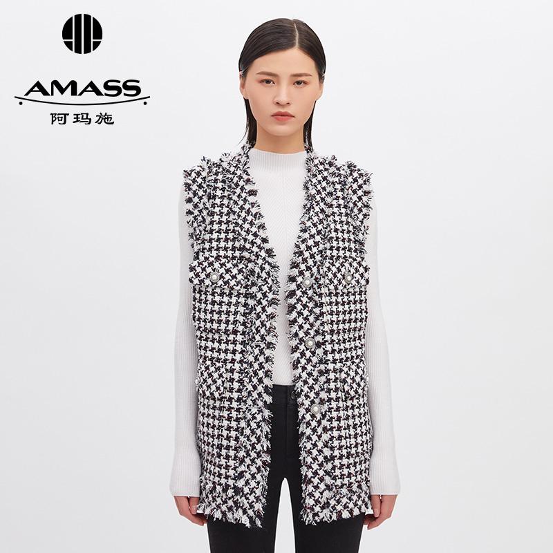 AMASS阿玛施 小香花呢马甲5400310