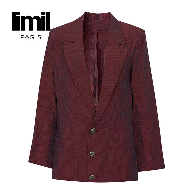 丽米儿LIMIL 高级品质感休闲麻料西装9400180