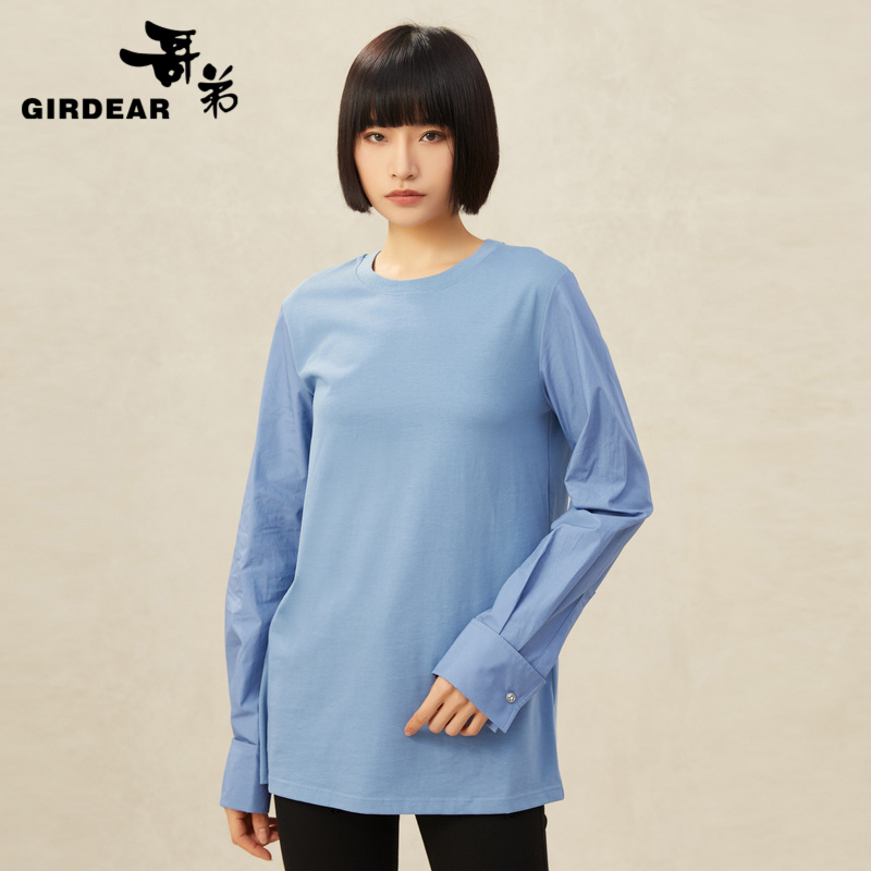 哥弟 圆领套头T恤1300716