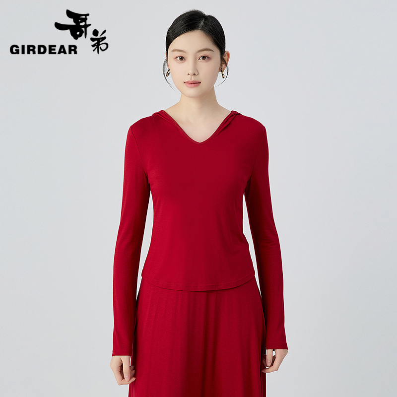 哥弟  传奇瑰宝系列亲肤连帽T恤衫130075