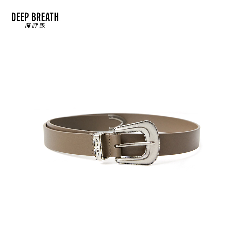 DEEP BREATH深呼吸配饰 复古造型真皮质感皮带腰带A900185