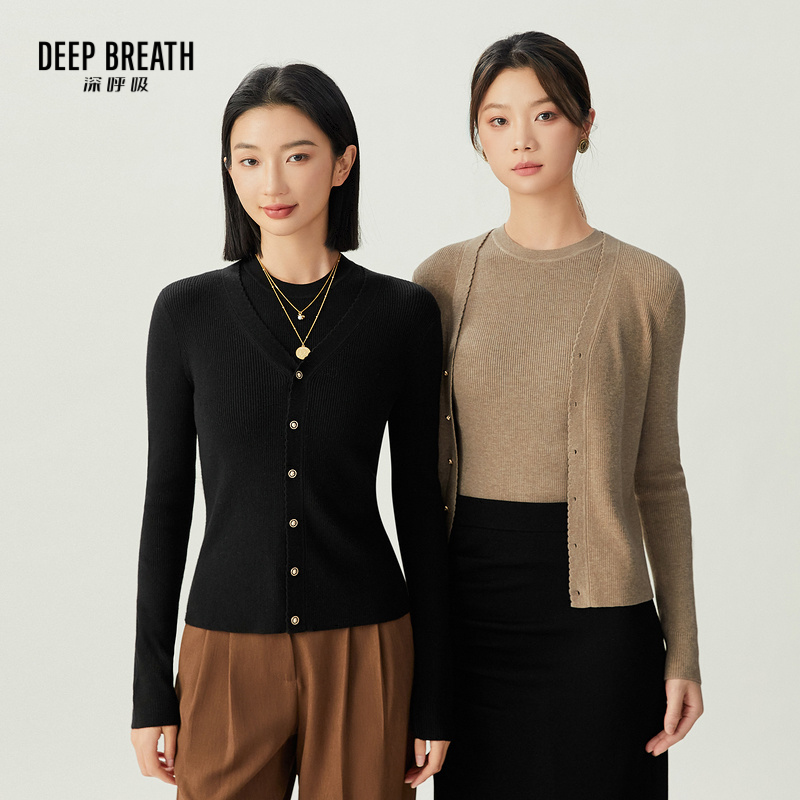 DEEP BREATH深呼吸女装 竖坑条背心A301467